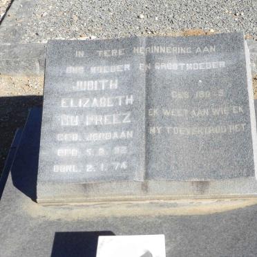 PREEZ Judith Elizabeth, du nee JORDAAN 18?2-1974
