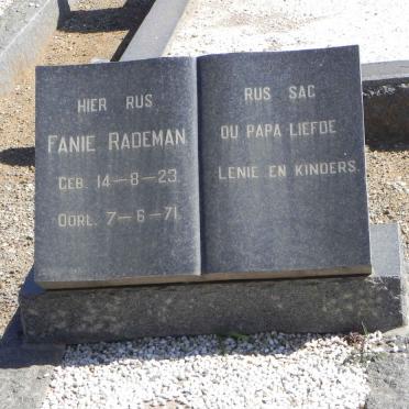 RADEMAN Fanie 1923-1971
