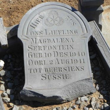 SERFONTEIN Magdalena 1940-1941