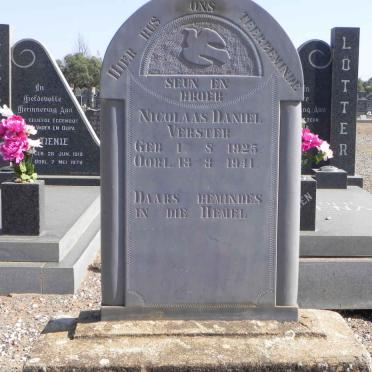 VERSTER Nicolaas Daniel 1925-1941