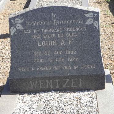 WENTZEL Louis A.F. 1892-1972