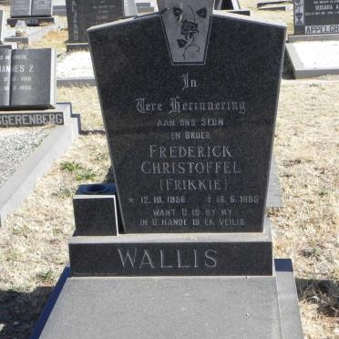 WALLIS Frederick Christoffel 1956-1985