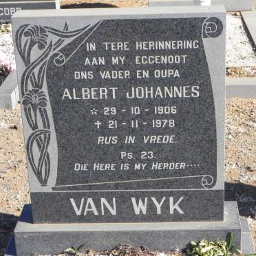 WYK Albert Johannes, van 1906-1978
