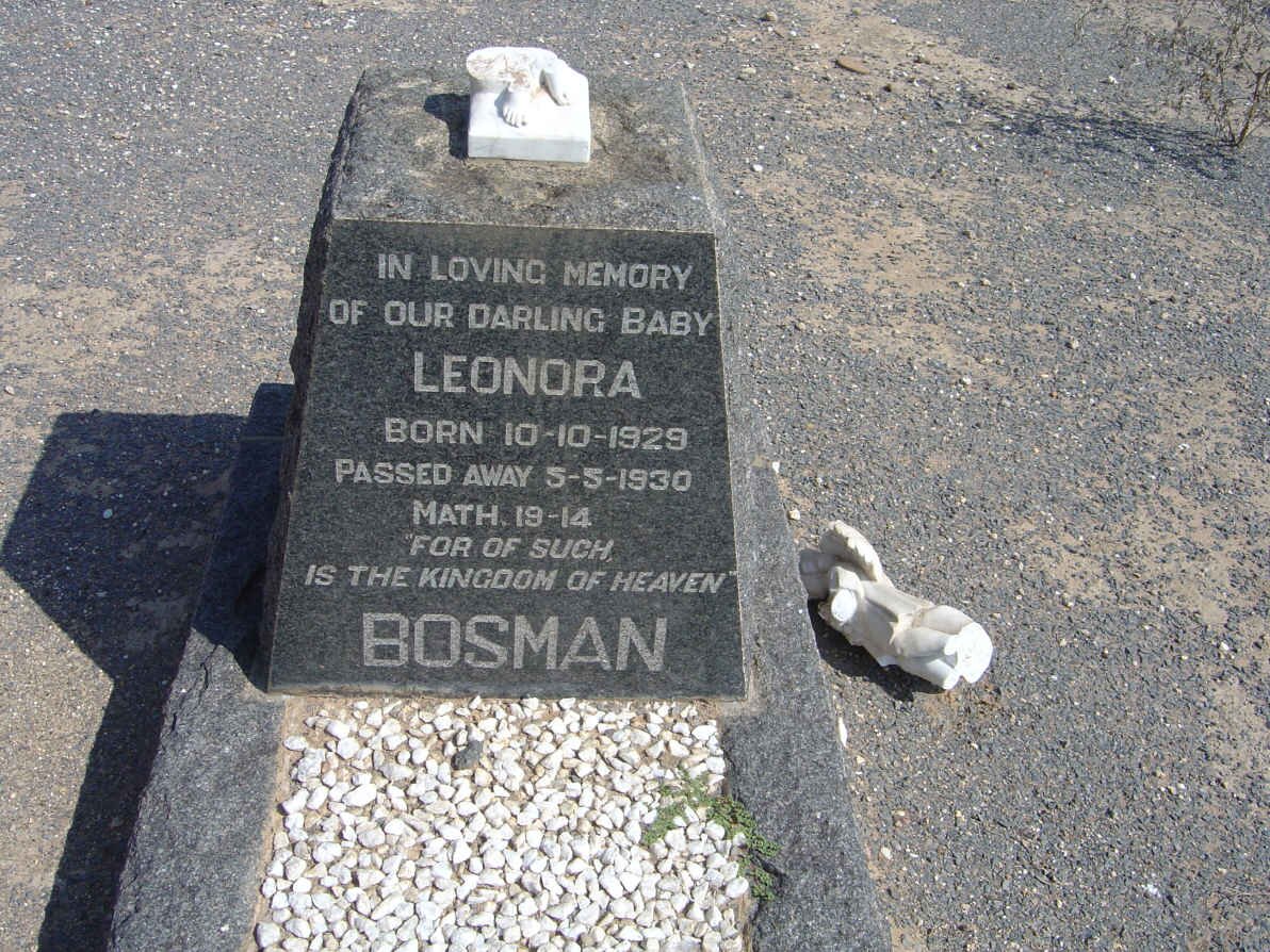 BOSMAN Leonora 1929-1930