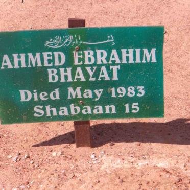 BHAYAT Ahmed Ebrahim -1983