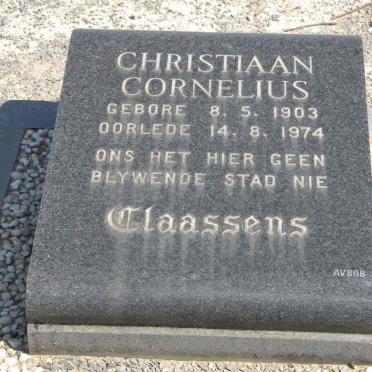 CLAASSENS Christiaan Cornelius 1903-1974
