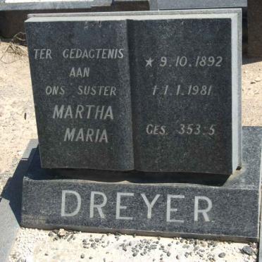 DREYER Martha Maria 1892-1981