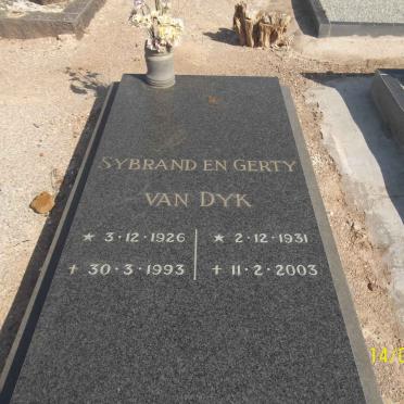 DYK Sybrand, van 1926-1993 &amp; Gerty 1931-2003