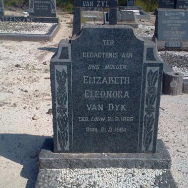 DYK Elizabeth Eleonora, van nee LOUW 1886-1964
