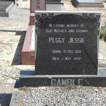 GAMBLE Peggy Jessie 1913-1992