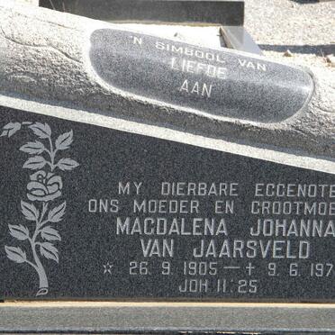 JAARSVELD Magdalena Johanna, van 1905-1978