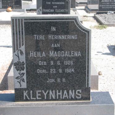 KLEYNHANS Heila Magdalena 1926-1984