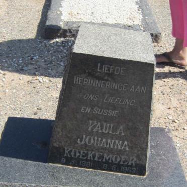 KOEKEMOER Paula Johanna 1961-1963