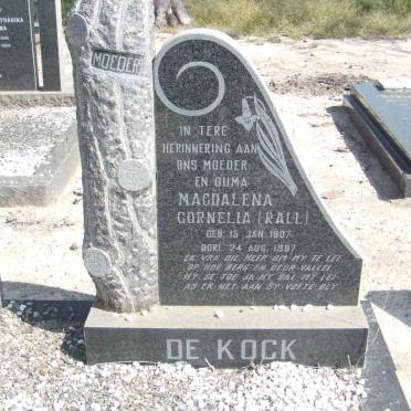 KOCK Magdalena Cornelia, de 1907-1987 voorheen RALL