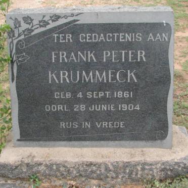 KRUMMECK Frank Peter 1861-1904