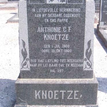 KNOETZE Anthonie C.F. 1909-1960