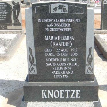 KNOETZE Maria Hermina 1912-2005