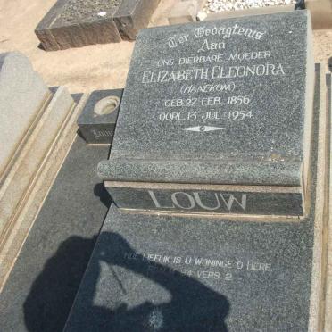 LOUW Ewerhardus Johannes 1855-1943 &amp; Elizabeth Eleonora nee HANEKOM 1856-1954