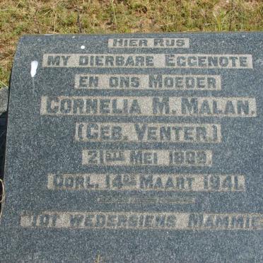 MALAN Cornelia M. nee VENTER 1889-1941
