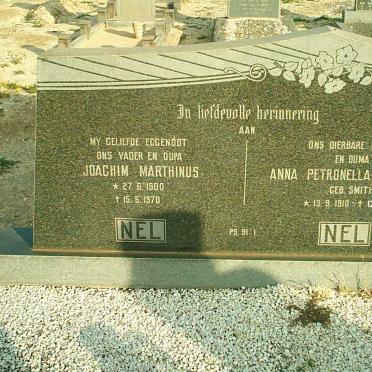 NEL Joachim Marthinus 1900-1970 &amp; Anna Petronella Christina SMITH 1910-1990
