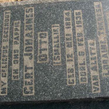 OTTO Gert Johannes 1884-1935 