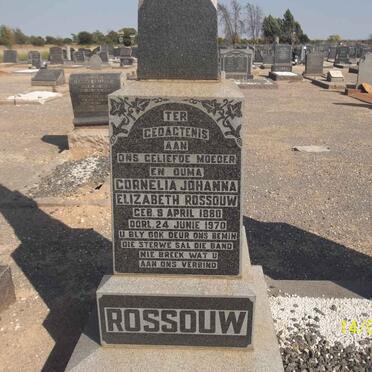 ROSSOUW Cornelia Johanna Elizabeth 1880-1970