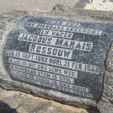 ROSSOUW Jacobus Marais 1882-1944