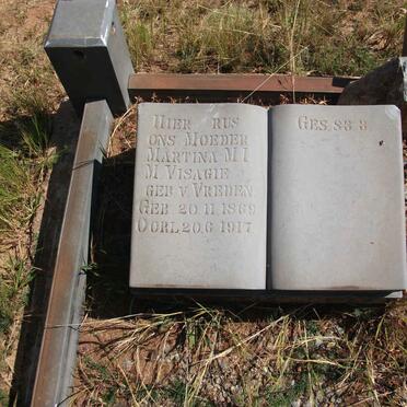 VISAGIE Martina M.I.M. nee V. VREDEN 1869-1917