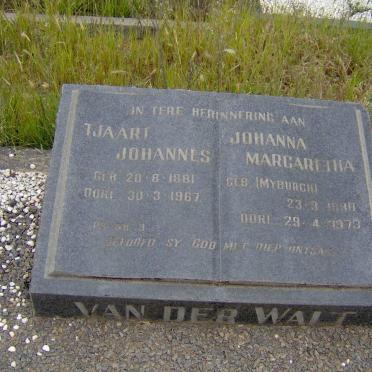 WALT Tjaart Johannes, van der 1881-1967 &amp; Johanna Margaretha MYBURGH 1888-1973