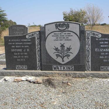 WATKINS Antonie J.H. 1912-1973 &amp; Elizabeth J.C. 1916-1994