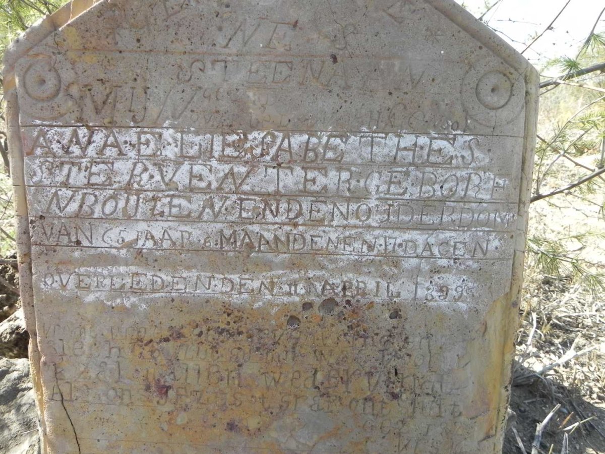 VENTER Ana Eliesabeth Esster nee BOUZEN -1899