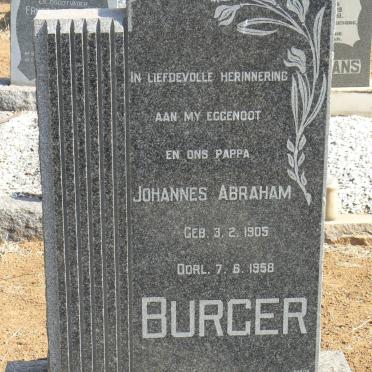 BURGER Johannes Abraham 1905-1958