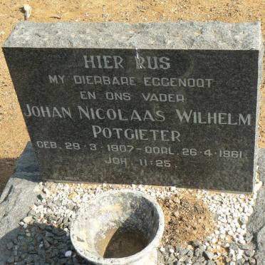 POTGIETER Johan Nicolaas Wilhelm 1907-1961