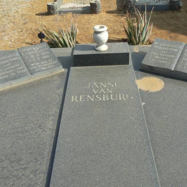 RENSBURG Gerhardus Cornelius, Janse van 1908-1986 &amp; Johanna Hendrina Susanna  WALUS 1918-2009