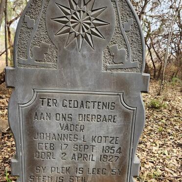KOTZE Johannes L. 1854-1927