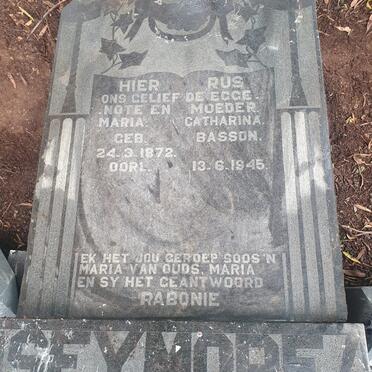 SEYMORE Maria Catharina nee BASSON 1872-1945