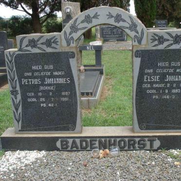 BADENHORST Petrus Johannes 1897-1961 &amp; Elsie Johanna NAUDE 1906-1993