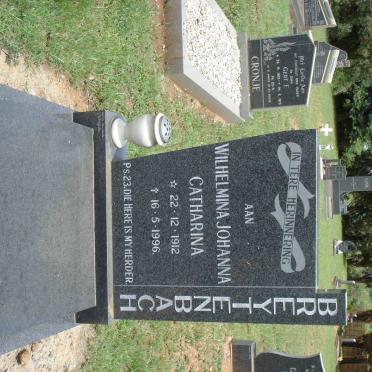 BREYTENBACH Wilhelmina Johanna Catharina 1912-1996