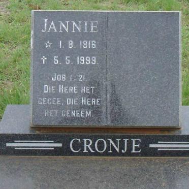 CRONJE Jannie 1916-1999