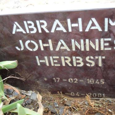 HERBST Abraham Johannes 1945-2001