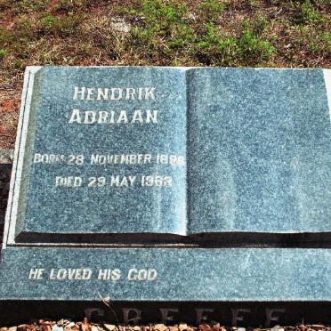 GREEFF Hendrik Adriaan 1886-1963