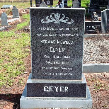 GEYER Hermias Niewoudt 1843-1933