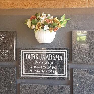 JAARSMA Durk 1950-2017