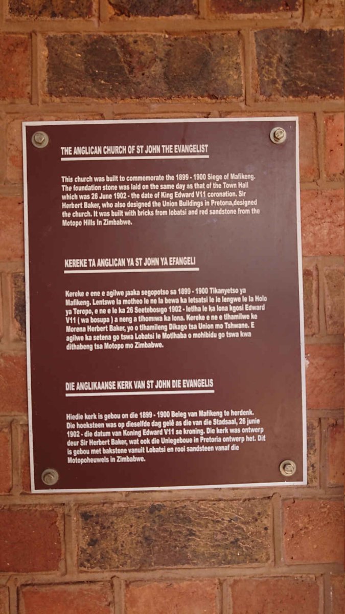 3. Wall Plaque: The Anglican Church of St. John The Evangelist