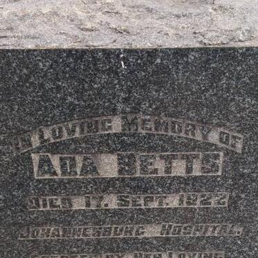 BETTS Ada -1922