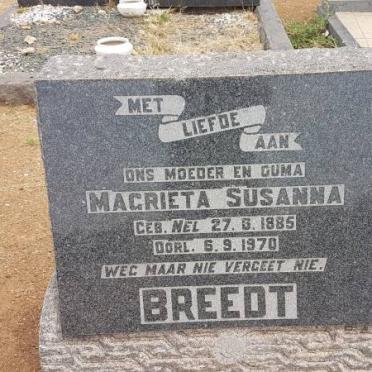 BREEDT Magrieta Susanna nee NEL 1885-1970