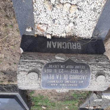 BRUGMAN Jacobus De La Rey 1932-1964