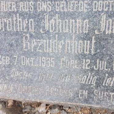 BEZUIDENHOUT Dorothea Johanna Jacoba 1935-1951