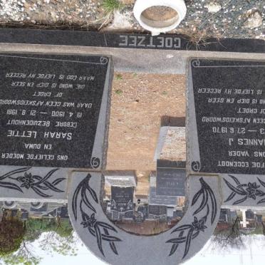 COETZEE Johannes J. 1913-1970 &amp; Sarah Lettie BEZUIDENHOUT 1900-1981