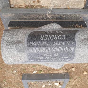 CORDIER Marthinus Hermanus 1894-1981
